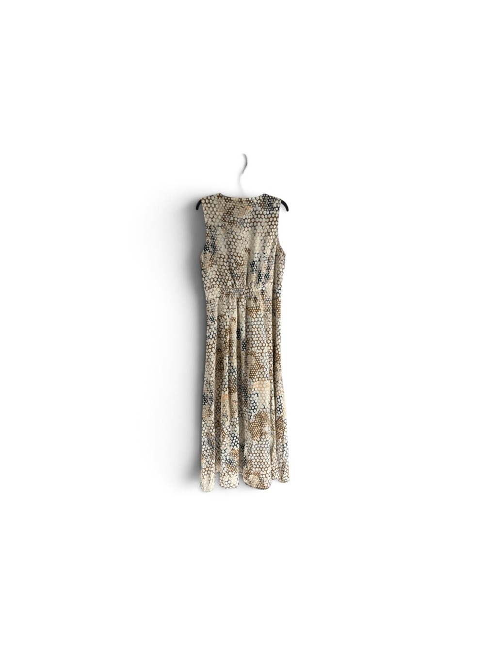NEW 1. State Neutral Mosaic Print Deep V Maxi Dress SIZE XL - Picture 3 of 5